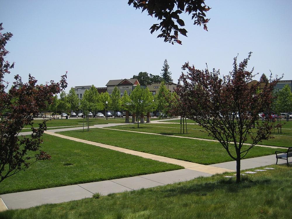 Windsor Town Green in Windsor, California — the heart of the town
